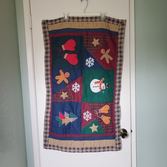 Other - Pair Large Christmas Snowman Gingerbread Man Christmas Tree Pillow Shams